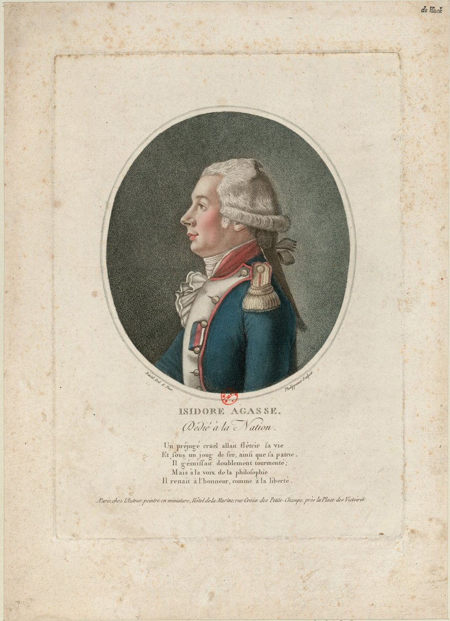 Isidore Agasse, ca. 1790 av Antoine Phelippeaux