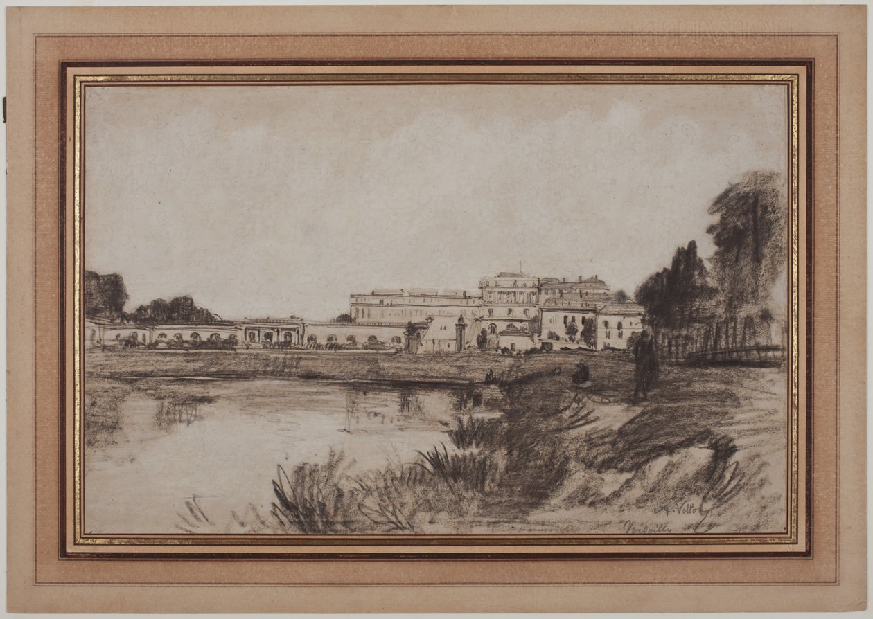 Utsikt over Versailles, 1800-tallet. av Antoine Vollon