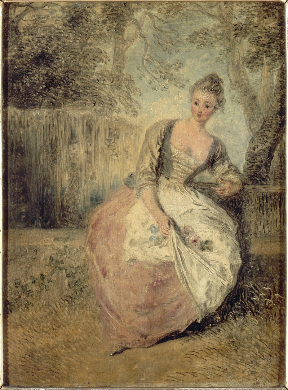 Den bekymrede elskeren av Antoine Watteau