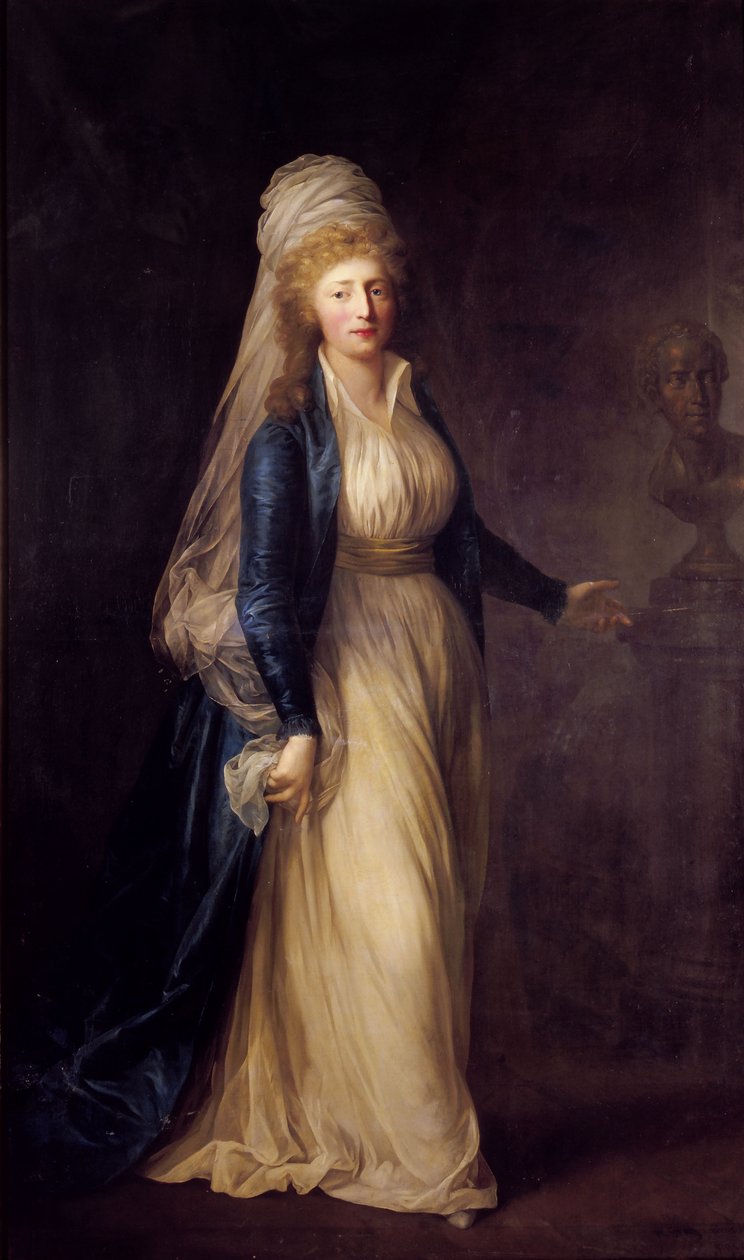 Portrett av prinsesse Louise Auguste av Danmark (1771-1843) av Anton Graff