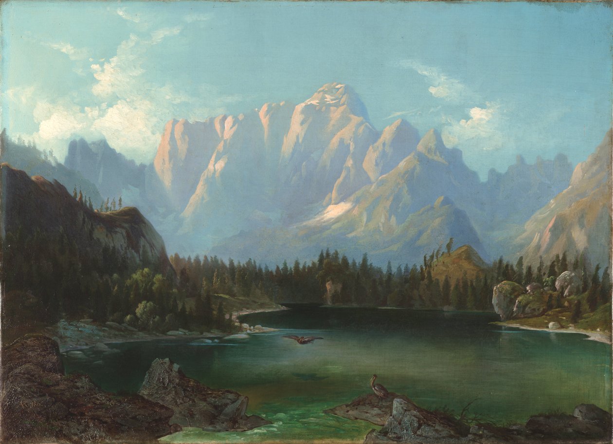 Innsjø under Mangart av Anton Karinger