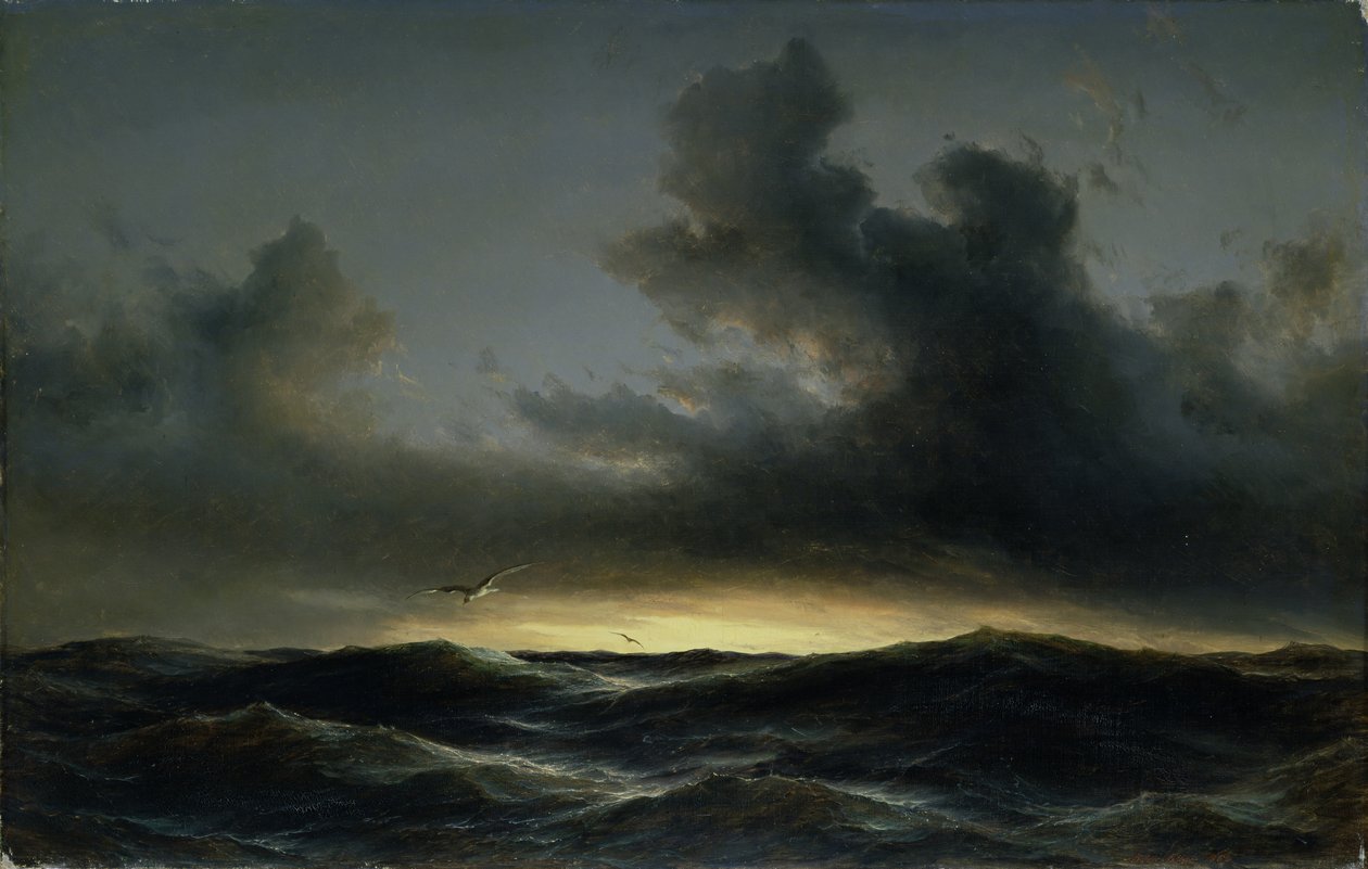 Marine Solitude, 1852 av Anton Melbye