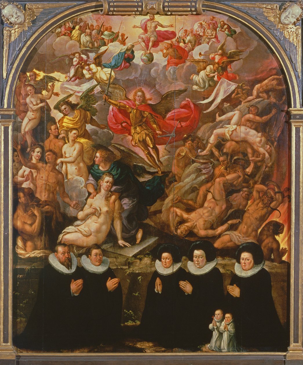 The Last Judgment (tempera på panel) av Anton Moller