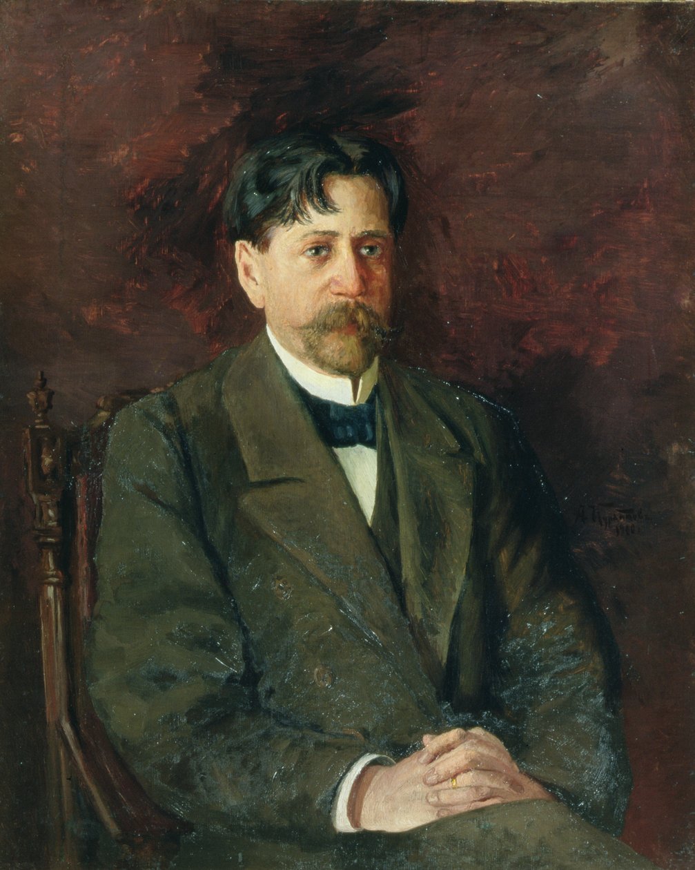 Portrett av poeten Innokenty Annensky (1856-1909), 1904-09 av Anton Nikolayevich Kurbatov
