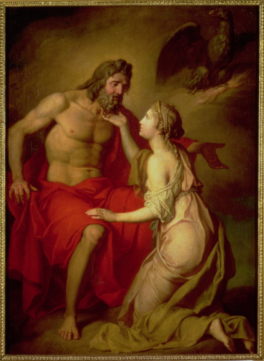 Zevs og Thetis, 1769 av Anton Pavlovich Losenko