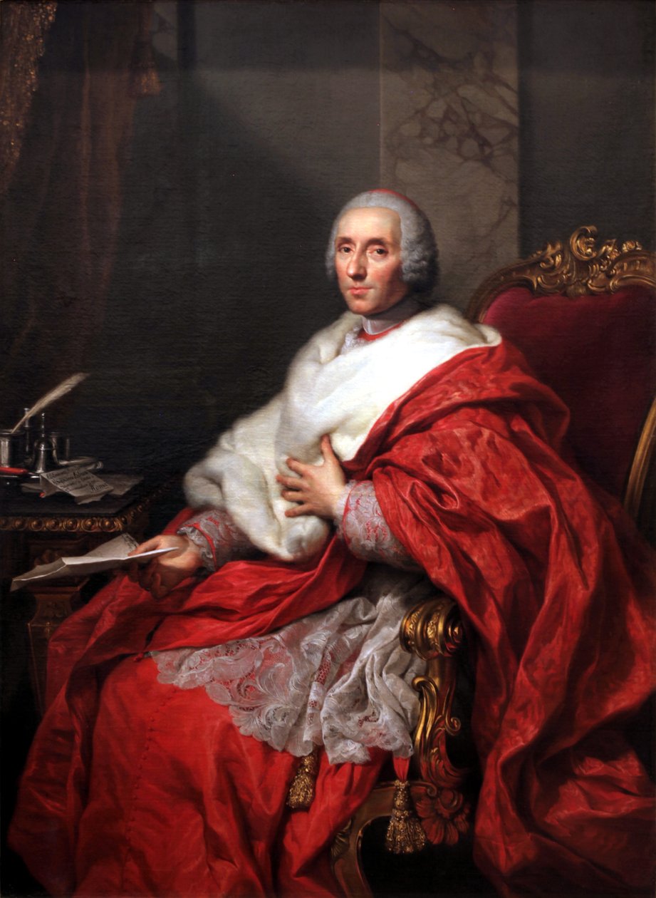 Portrait du Cardinal Alberico Archinto av Anton Raphael Mengs