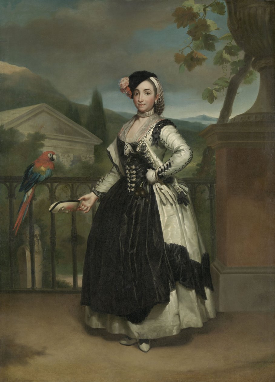 Portrett av Isabel Parreno Arce og Marquesa de Llano, ca. 1771-2 av Anton Raphael Mengs