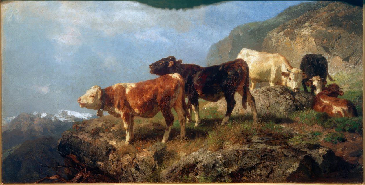 Storfe i høyfjellet av Anton Braith