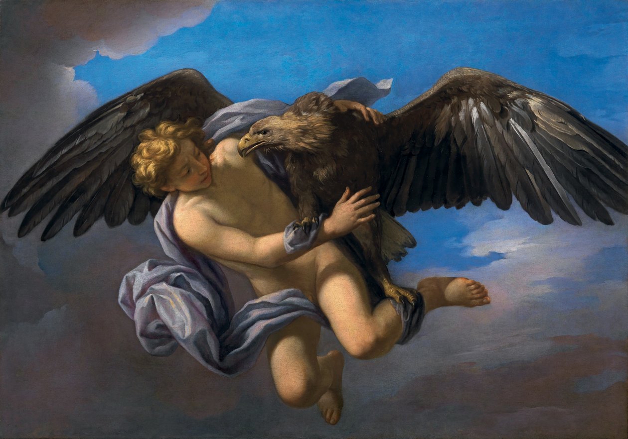 Voldtekten av Ganymedes, 1700. av Anton Domenico Gabbiani
