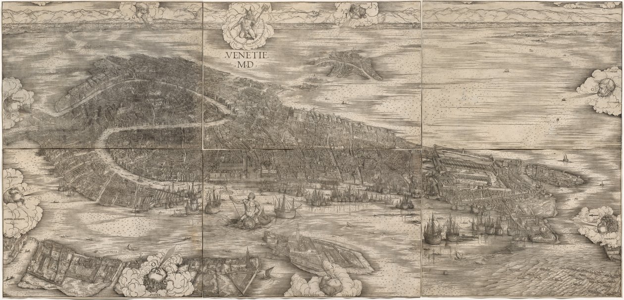 Utsikt over Venezia av Anton Kolb