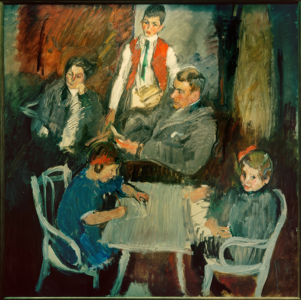 Familiebilde Schaukal (I) av Anton Kolig