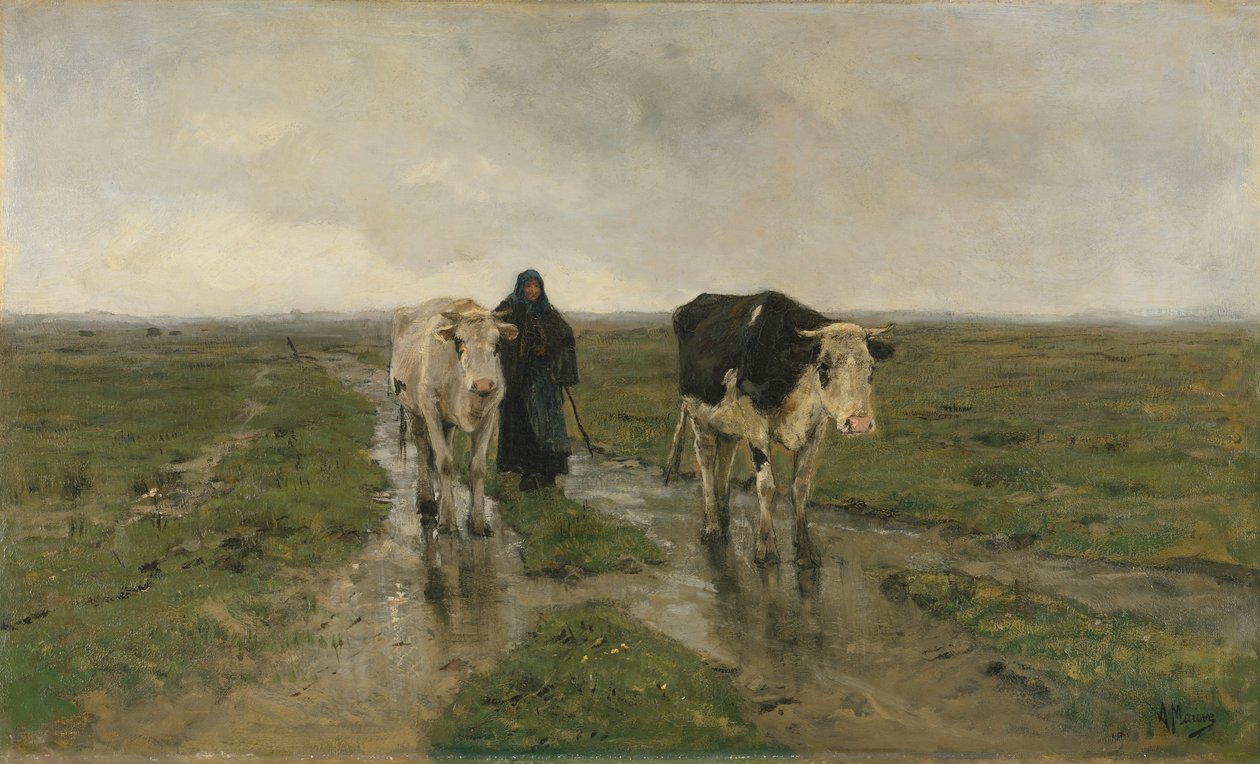 Skifte beite, ca. 1880-tallet. av Anton Mauve