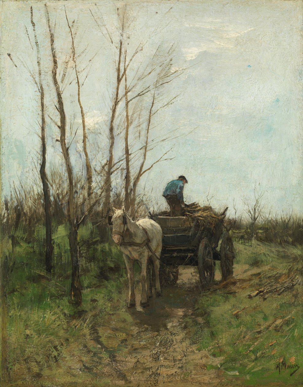 Samler ved. av Anton Mauve