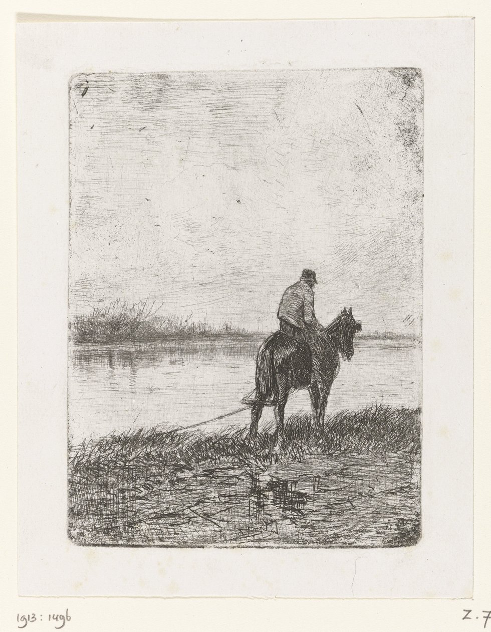 Towpath norvegian av Anton Mauve