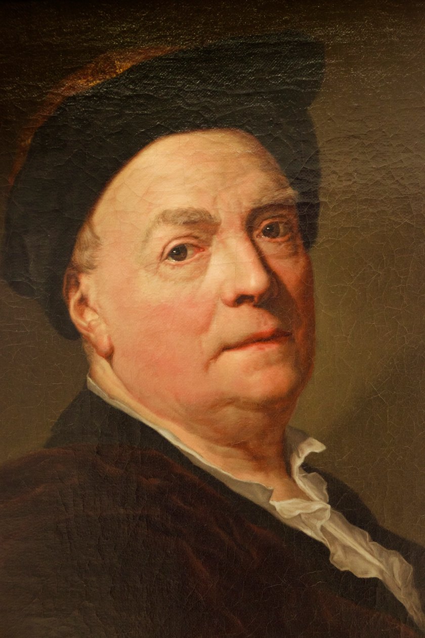 Louis de Silvestre, ca. 1745 (detaljer) av Anton Raphael Mengs