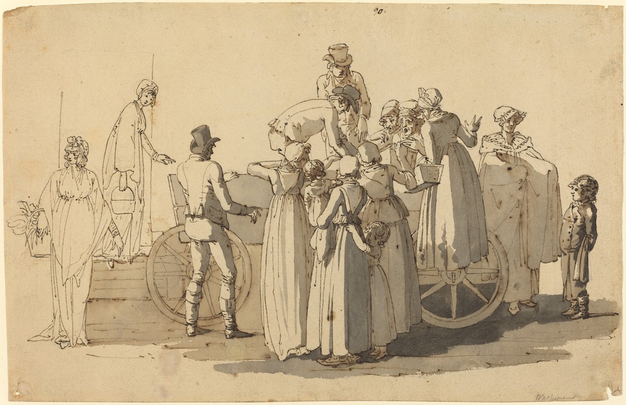 Markedsscene av Anton Wachsmann