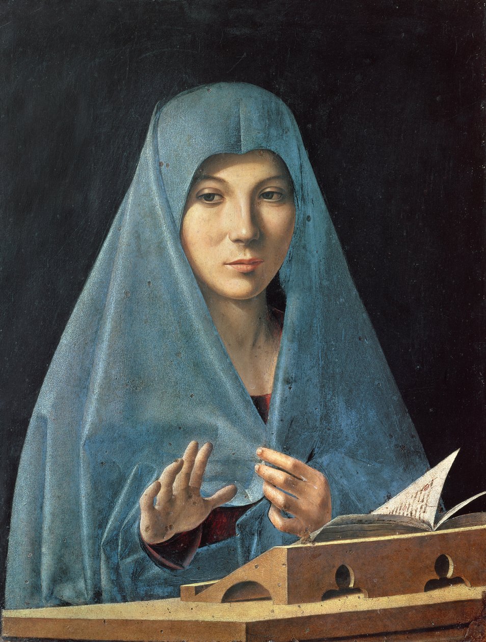 Bebudelsen, 1474-75 av Antonello da Messina