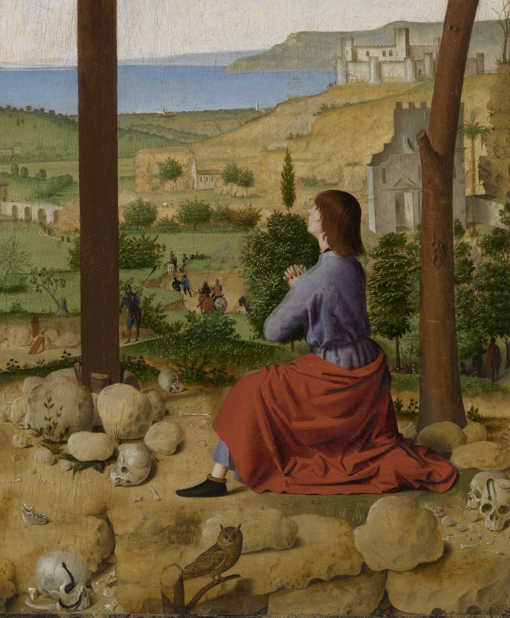 Korsfestelse, med Maria og Johannes av Antonello da Messina