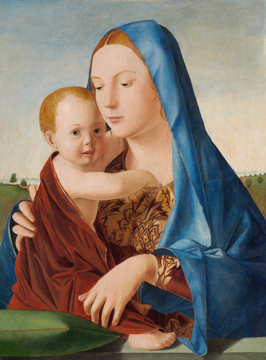 Madonna og barn, ca. 1475. av Antonello da Messina