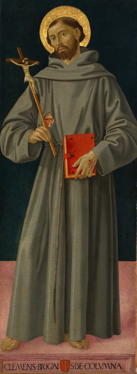 Den hellige Frans av Assisi, ca. 1480-81. av Antoniazzo Romano