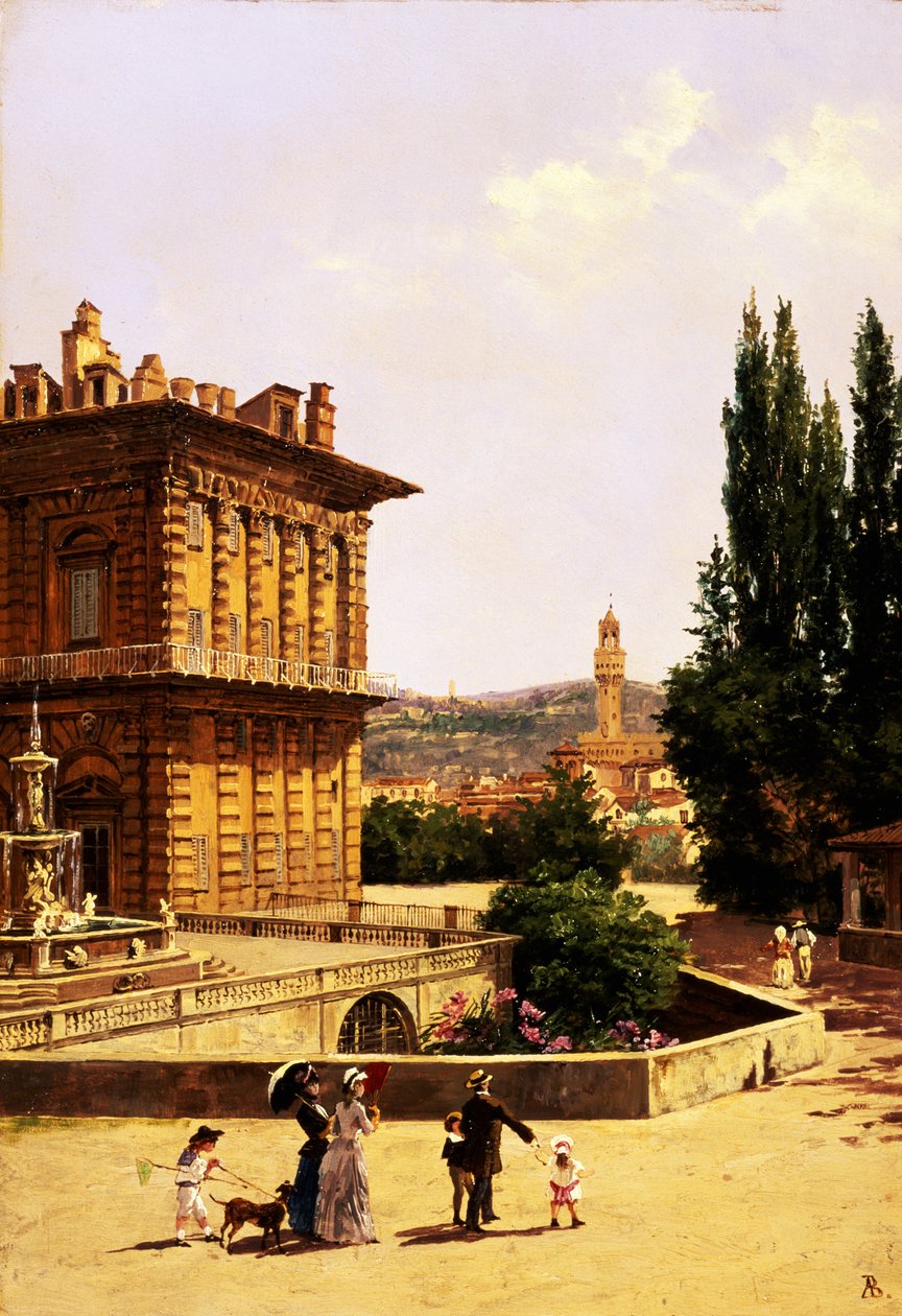 Ved Pitti-palasset, Firenze av Antonietta Brandeis