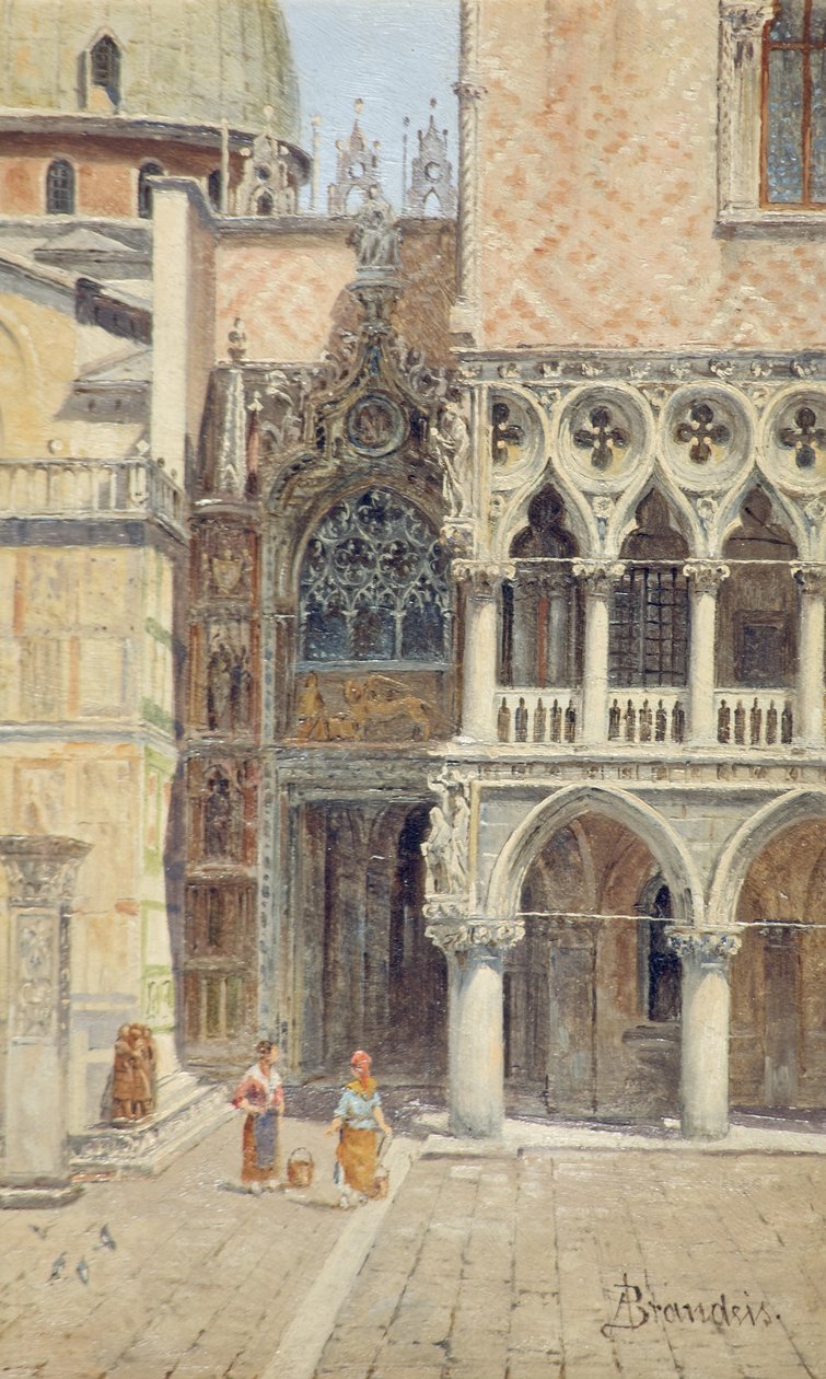 Ducal Palace Door, Venezia, Italia, ca. 1895-1920 av Antonietta Brandeis