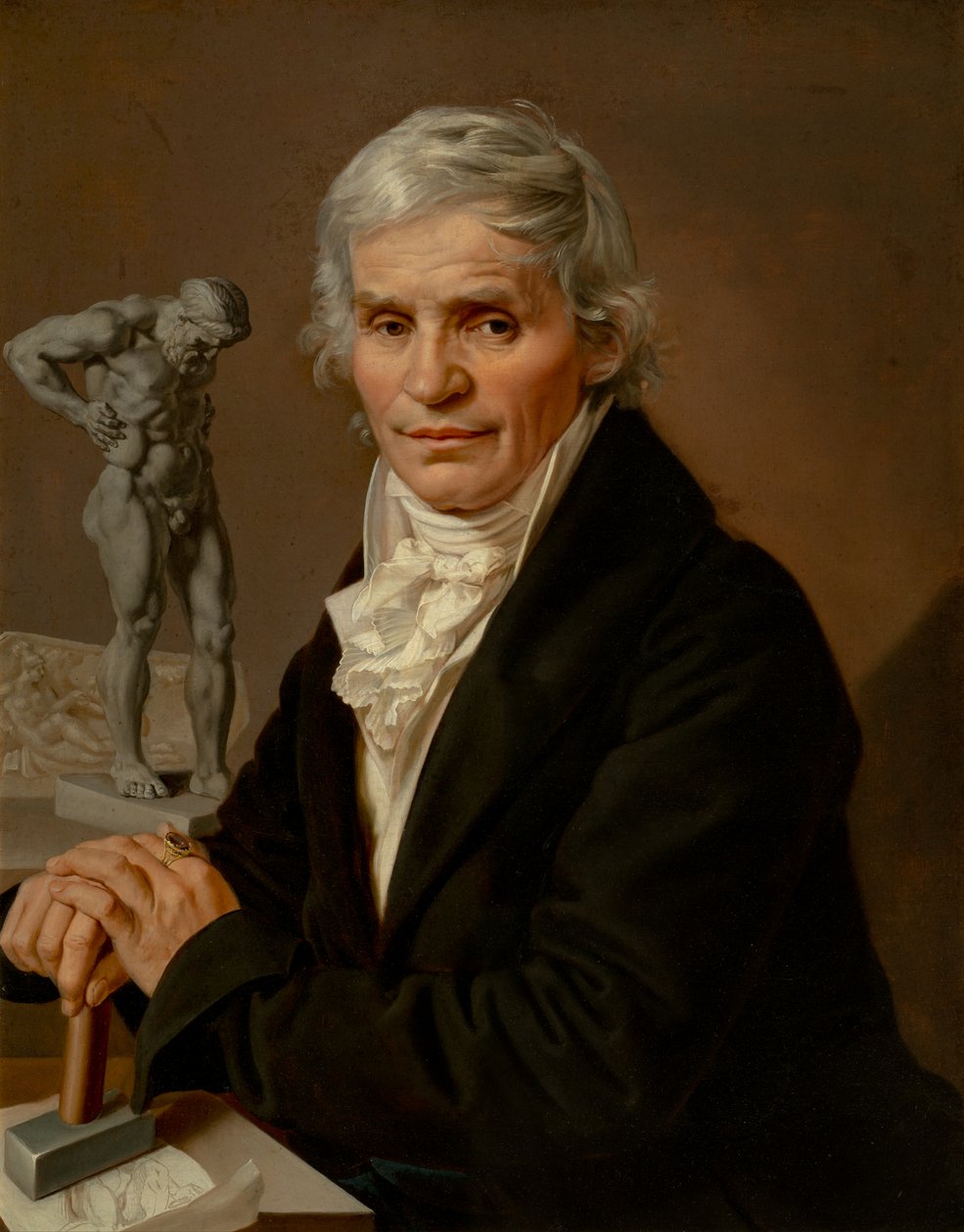 Portrett av billedhuggeren Josef Malinsky, 1818 av Antonin Machek