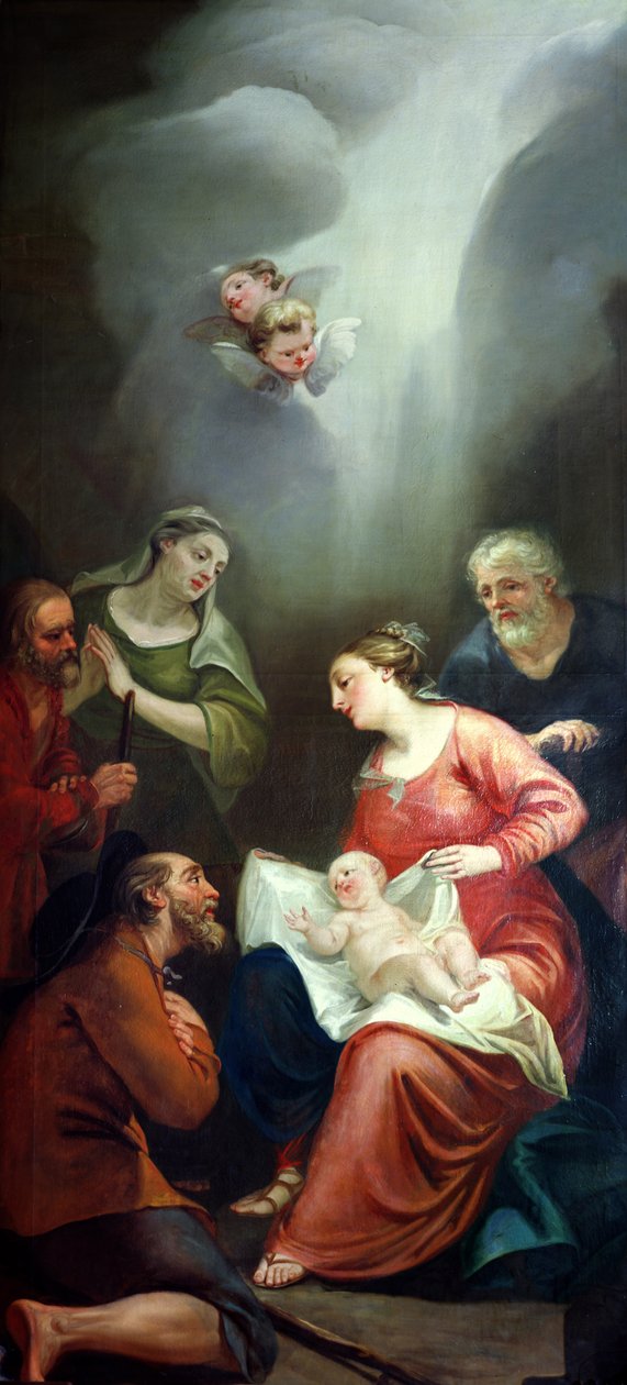 Tilbedelse av hyrdene av Antonio Bellucci