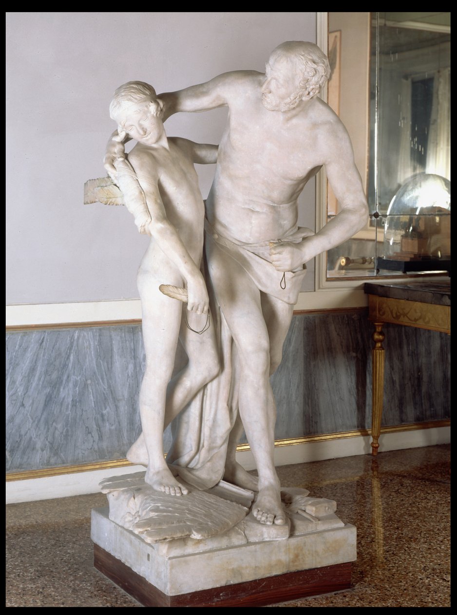Daedalus og Ikaros (marmor) av Antonio Canova