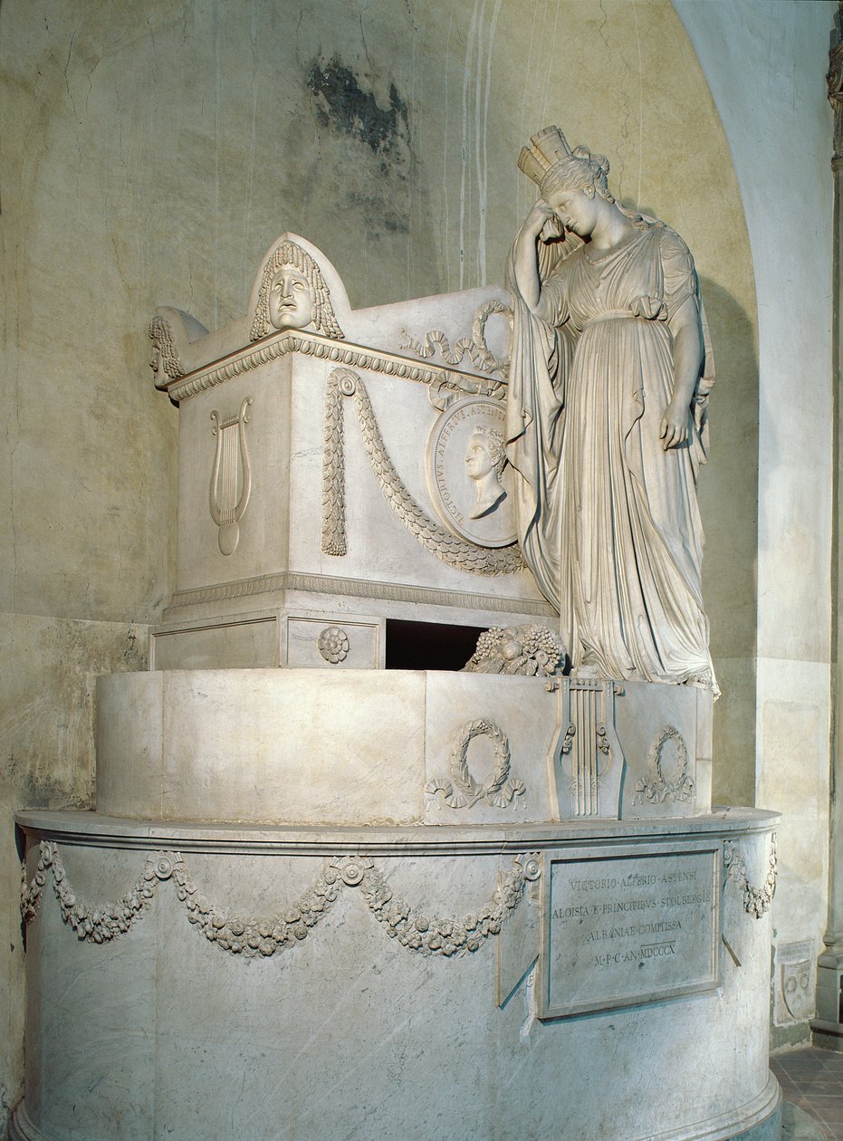 Monument til Vittorio Alfieri (marmor) av Antonio Canova