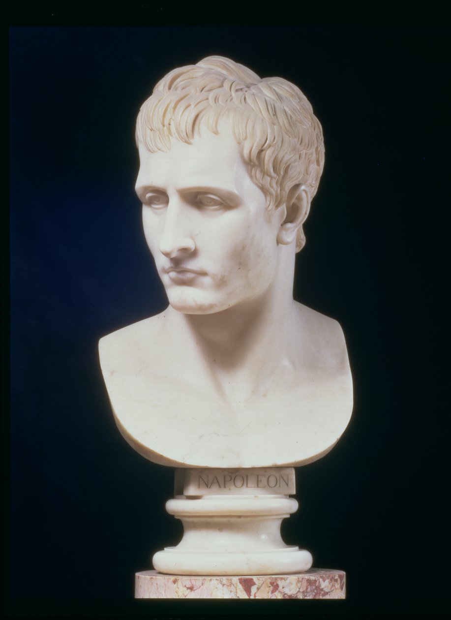Portrettbyste av Napoleon Bonaparte (marmor) av Antonio Canova