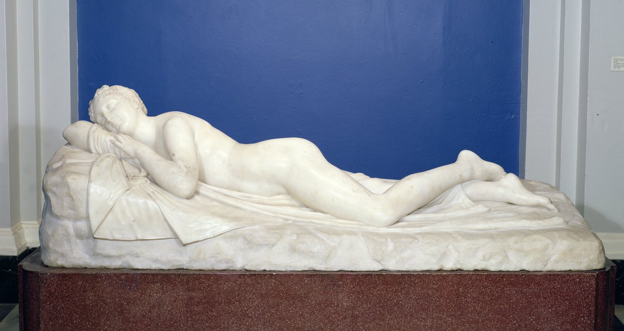 Sovende nymfe, ca. 1820-24 (marmor) av Antonio Canova