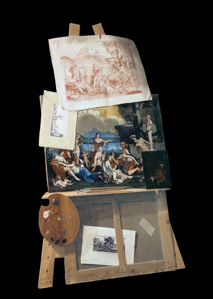 Malerens staffeli, 1686 av Antonio Forbera