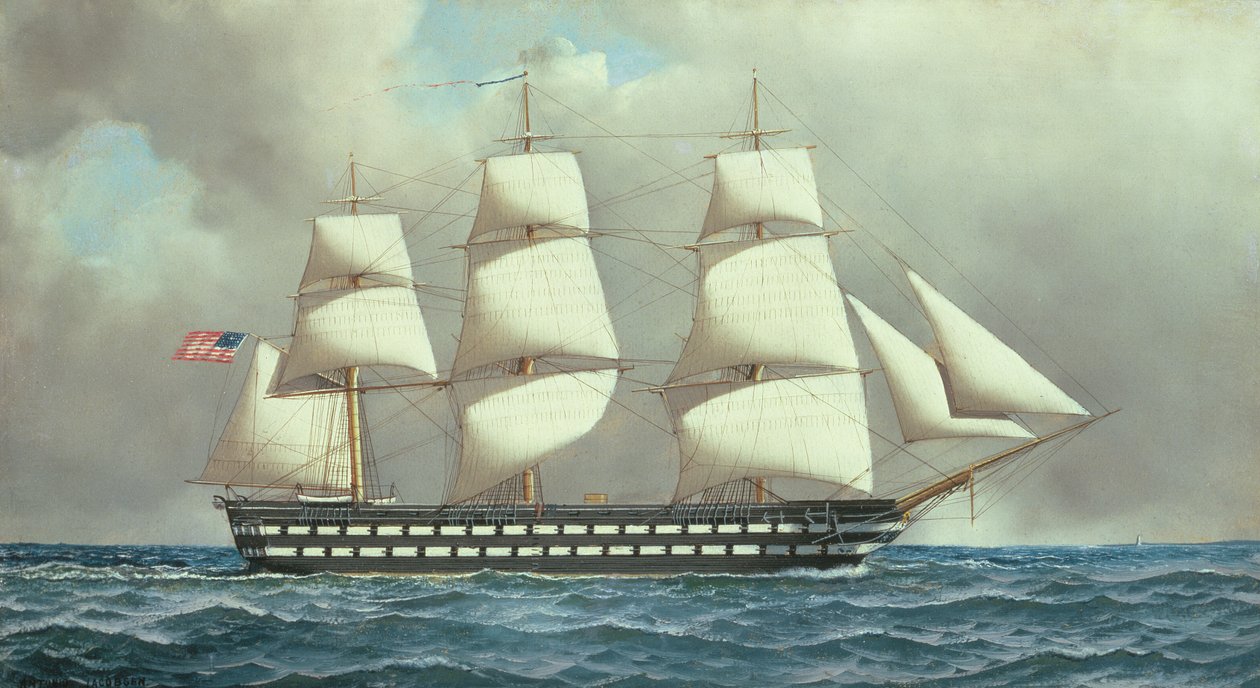 US Ship of the Line, ca. 1916 av Antonio Jacobson