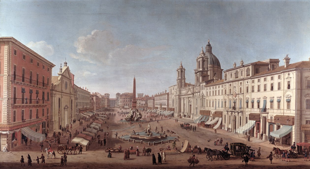 Piazza Navona, Roma av Antonio Joli
