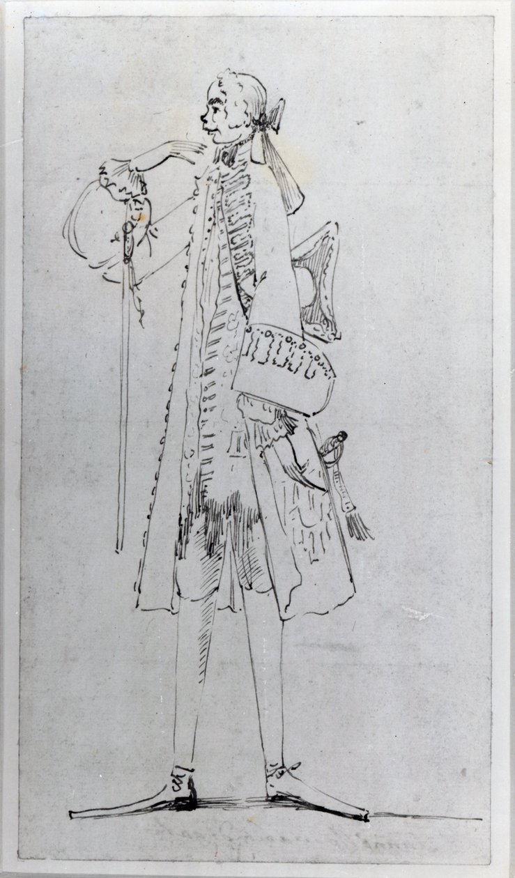 Carlo Maria Broschi, 'Il Farinelli' (blekk på papir) av Antonio Maria Zanetti