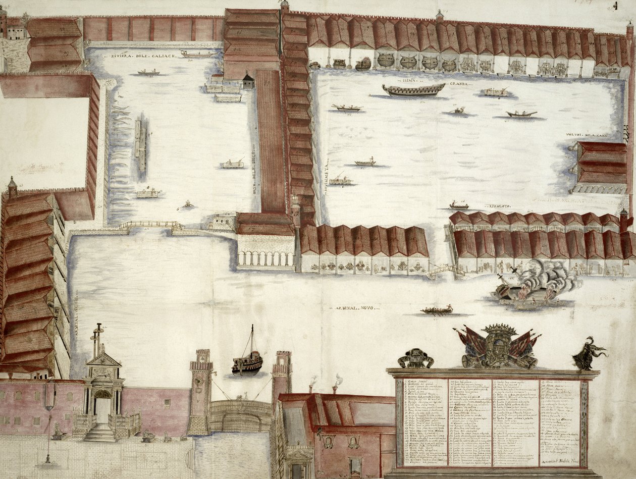 Plan for Arsenale, Venezia av Antonio Natale