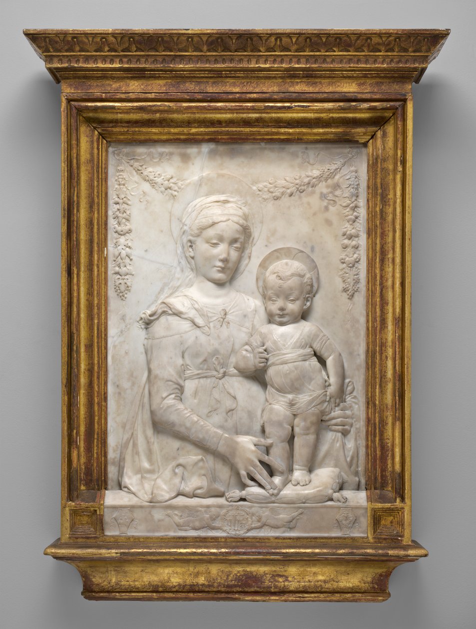 Madonna og barn, ca. 1475-1478 (marmor) av Antonio Rossellino