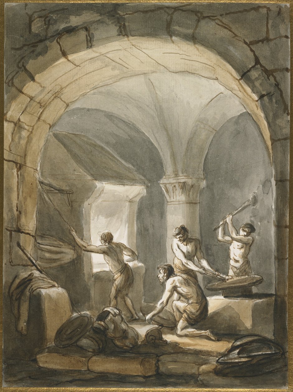 A Forge, sent på 1700-tallet av Antonio Zucchi