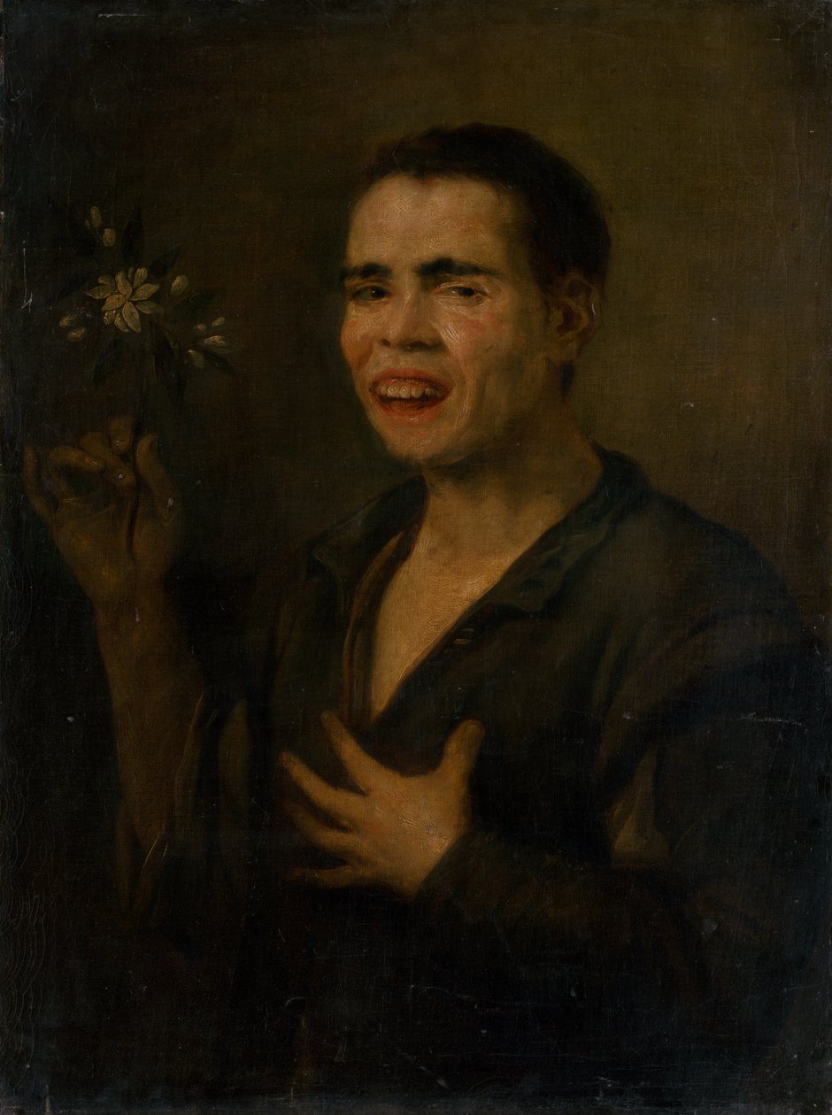 Gutt med appelsinblomst av Antonio de Puga