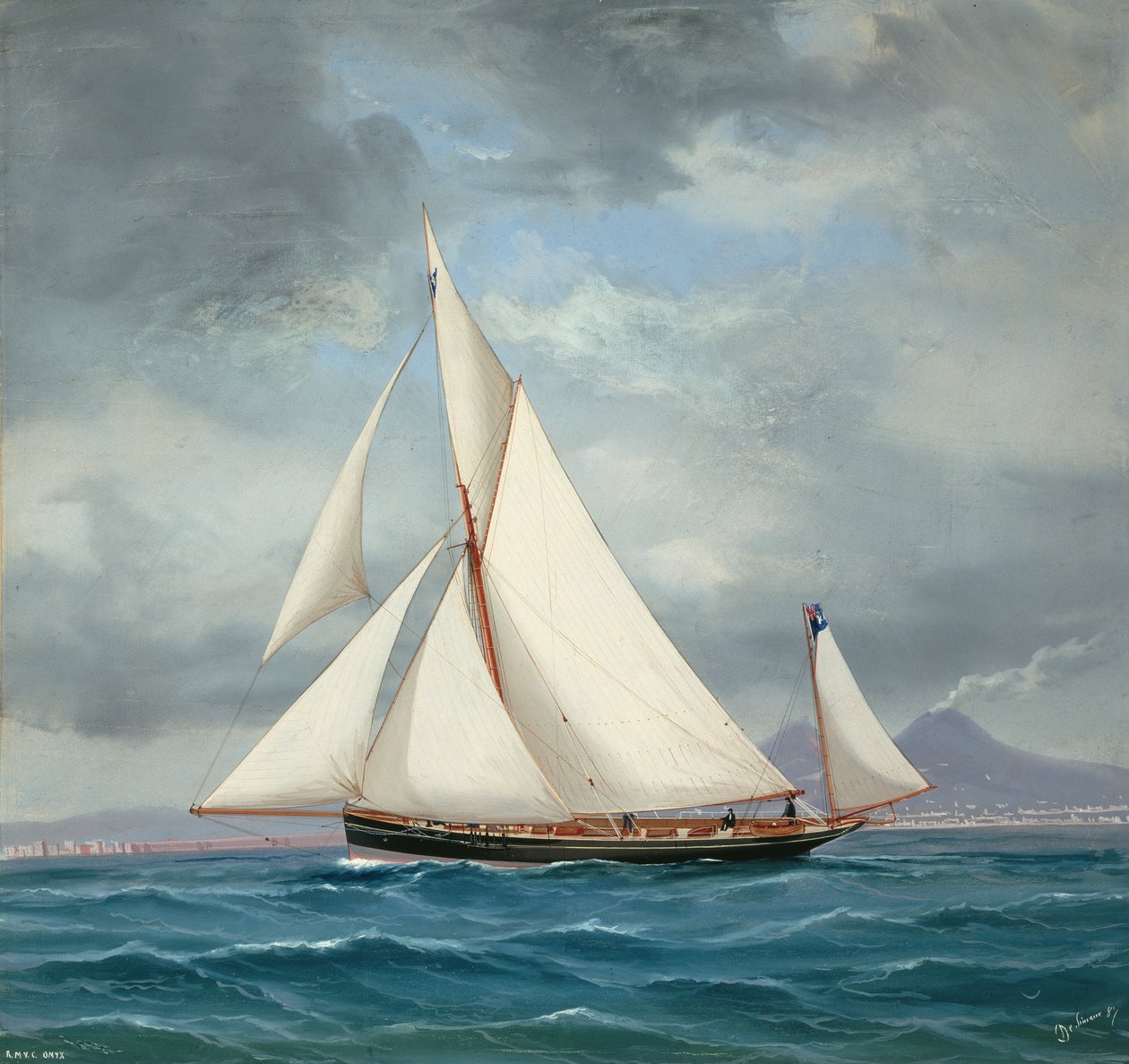 The Yawl ONYX, 52 tonn, 1889 av Antonio de Simone