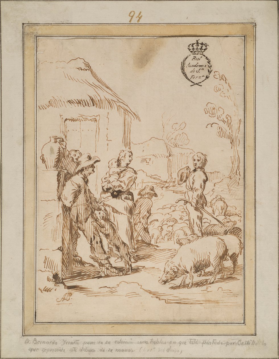Shepherds scene. av Antonio Castillo