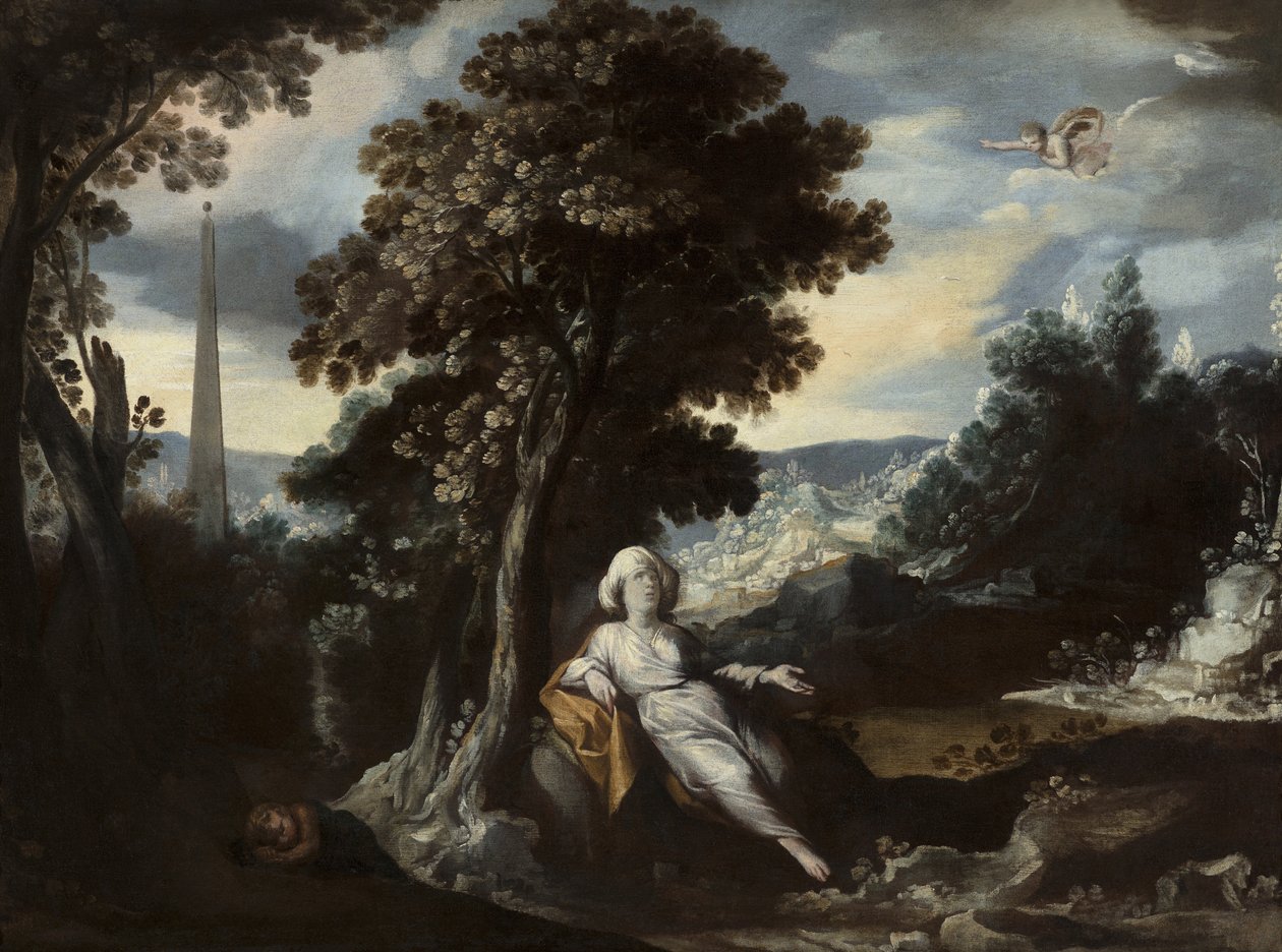 Hagar og Ismael av Antonio Castillo