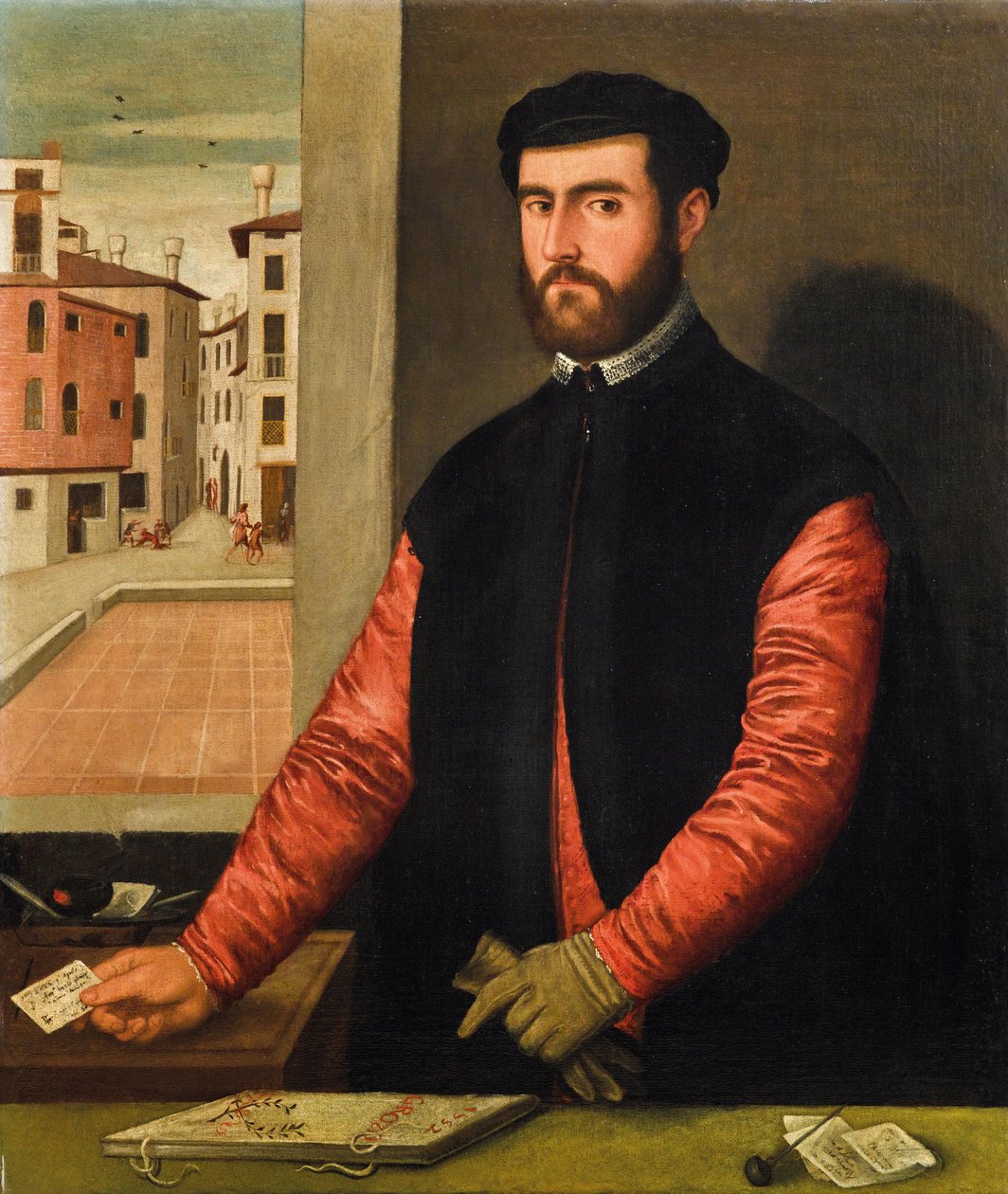 Selvportrett, 1552. av Antonio Badile