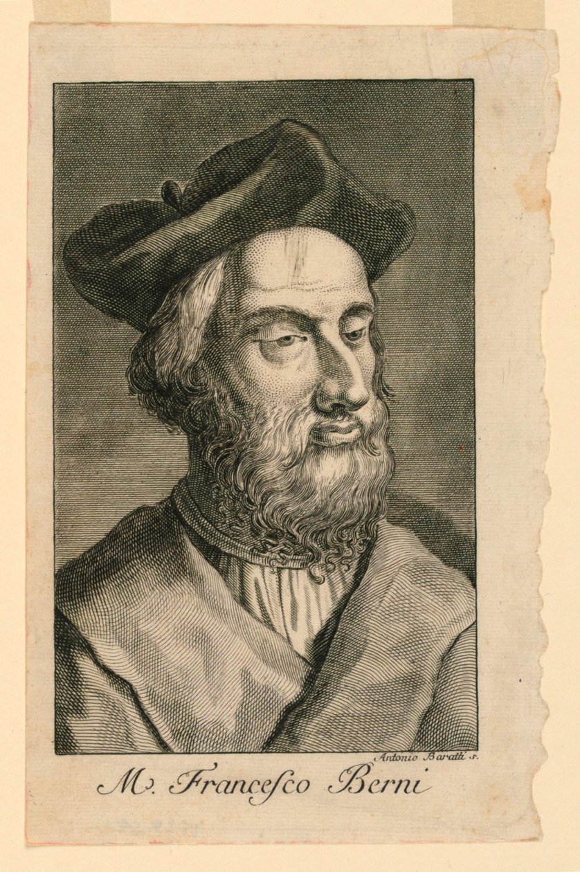 Portrett av Francesco Berni (ca. 1497-1535) av Antonio Baratta