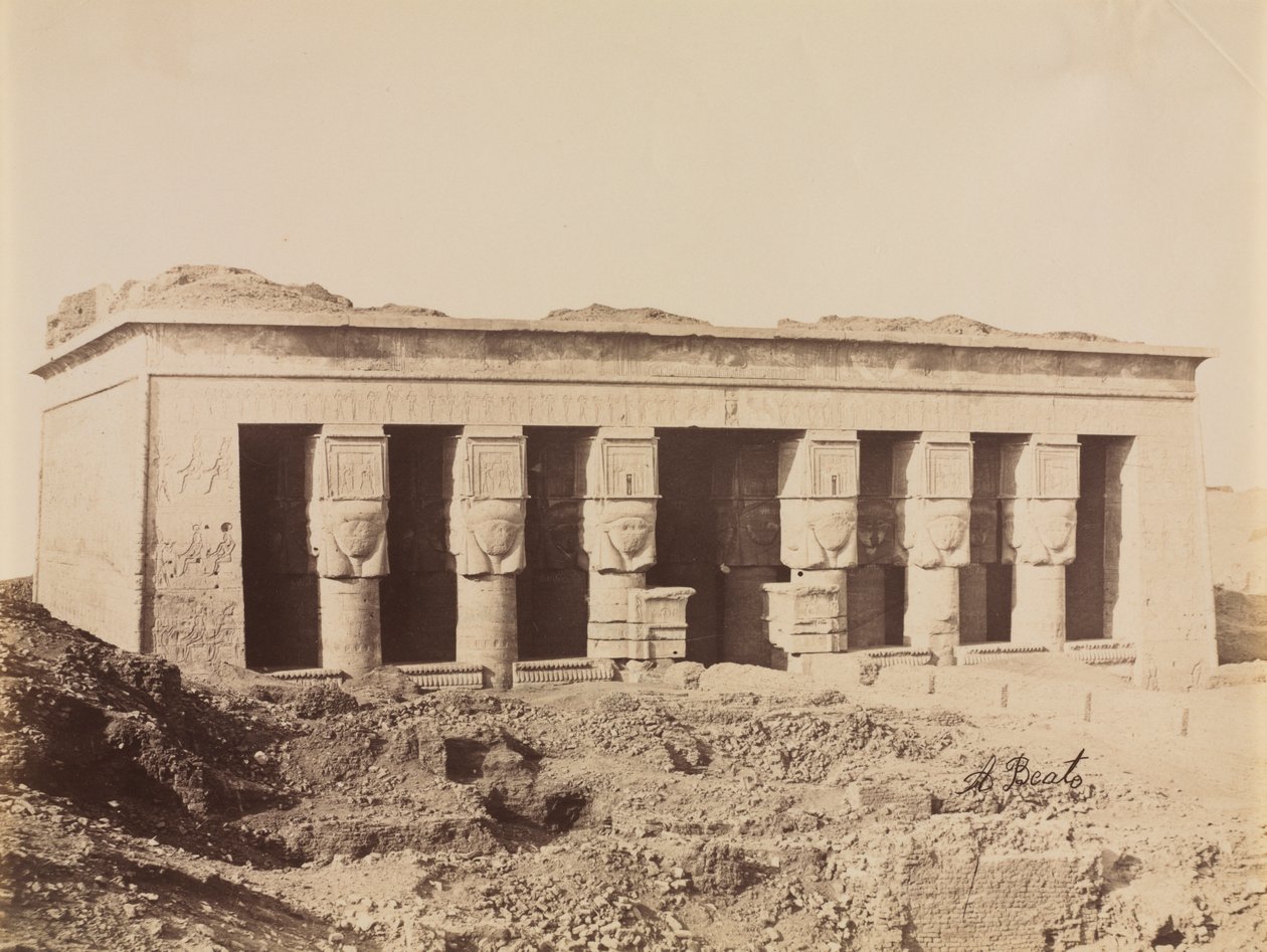 Denderas tempel av Antonio Beato