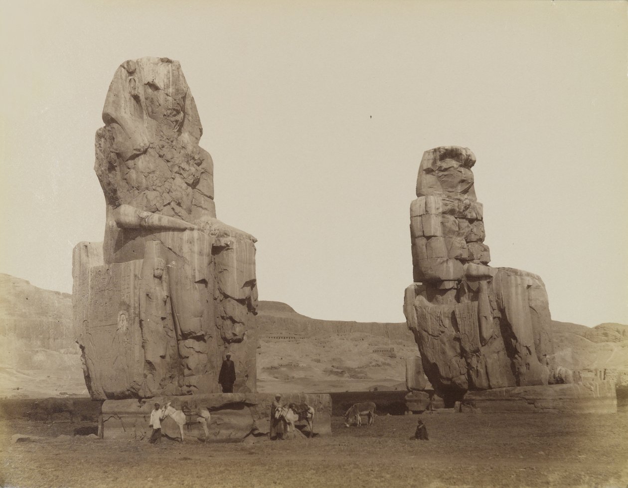 Memnon-kolossene av Antonio Beato