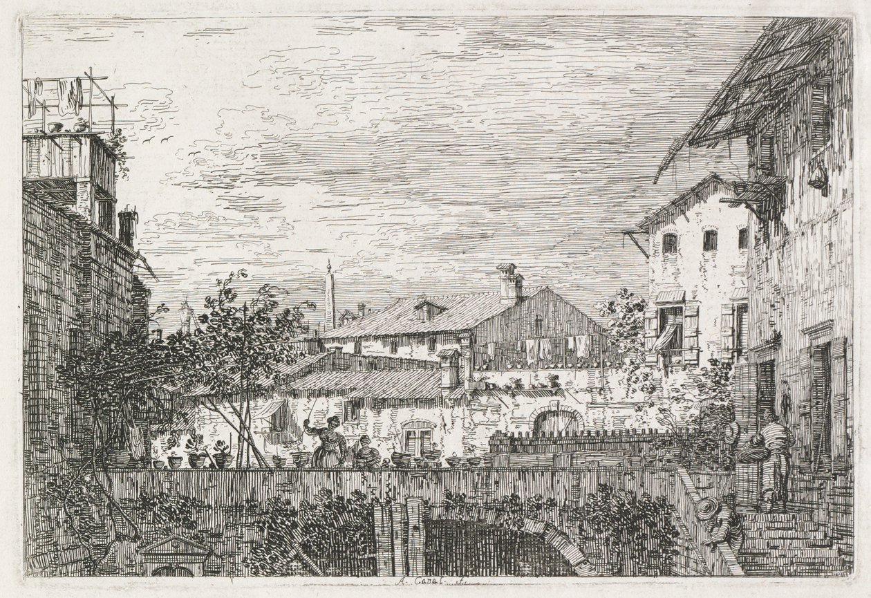 Utsikt: The Terrace av Antonio Canaletto
