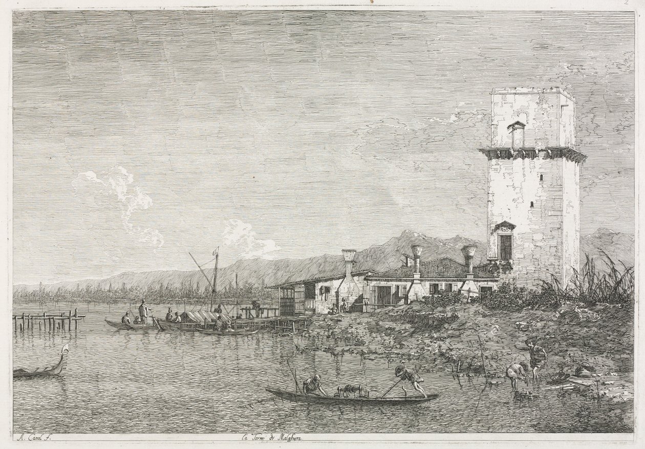 Utsikt: Tårnet i Malghera av Antonio Canaletto