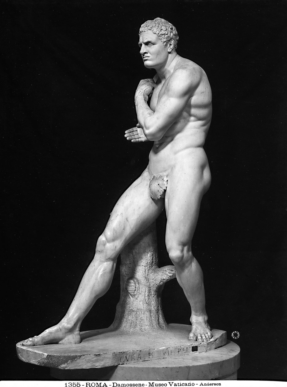 Statue av Damoxenus, ca. 1800 (marmor) av Antonio Canova